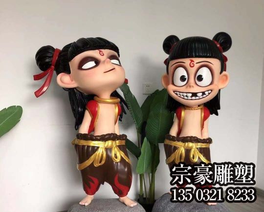 玻璃鋼卡通動(dòng)漫人物之哪吒雕像