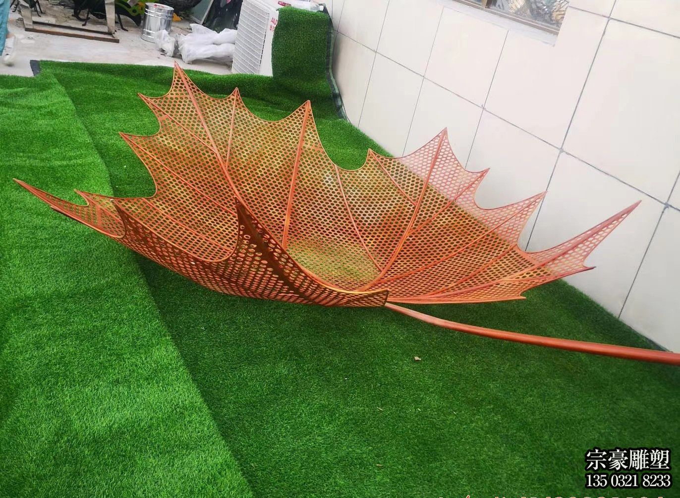 企業(yè)景觀園林網(wǎng)格不銹鋼樹葉雕塑 企業(yè)景觀園林網(wǎng)格不銹鋼樹葉雕塑