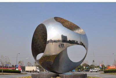 大型創意異形球鏤空球景觀雕塑